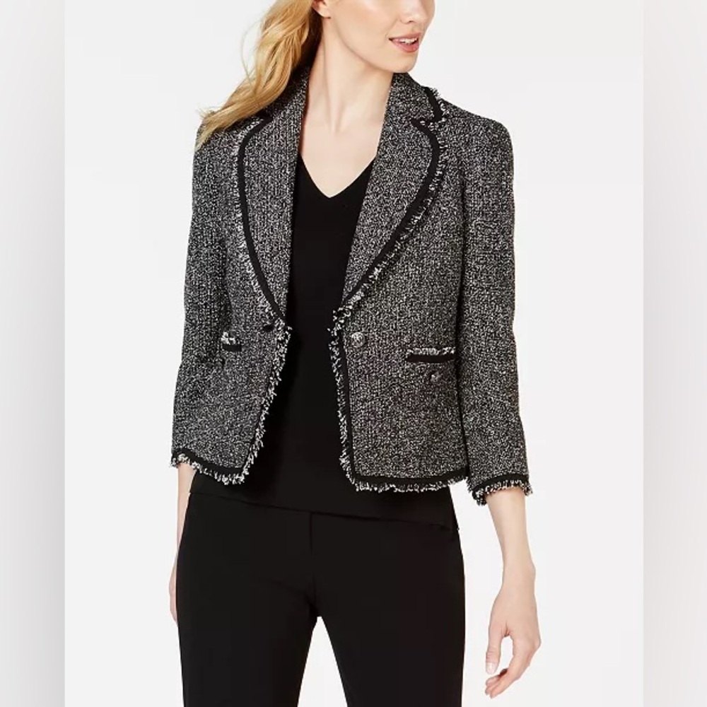 Anne Klein tweed blazer